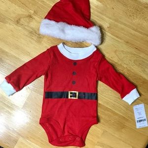 Carter's Baby 2-Piece Christmas Bodysuit & Hat Set
